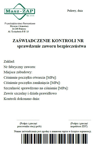 Modernizacja stacji prób zaworów bezpieczeństwa 3 Modernizacja stacji prób zaworów bezpieczeństwa image 1 Modernizacja stacji prób zaworów bezpieczeństwa